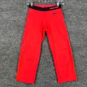 Nike Leggings Pro Hypercool Womens Dri Fit Capris Size Small Pink Gym Run Lift